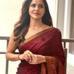 Ashu Reddy Instagram - Simple and boujie ☺️♥️ #ashureddy #sareestyle #feelingdesi #1000rupeesSaree @pattusareeswholesale ☀️