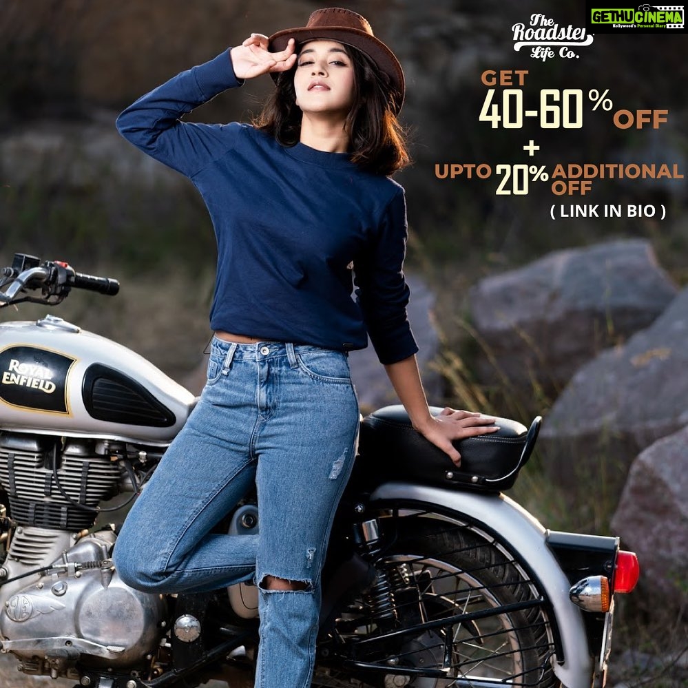 Royal Enfield bike pose