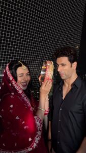 Divyanka Tripathi Instagram - Karwa chauth with my firecracker !