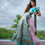 Ishita Dutta Instagram - 💙💙💙 Styled by : @krishi1606 Photography : @niravthakkarphotography Makeup : @makeupbykausha Hair : @hairandmakeupbydhriti Outfit : @kishanpandya.couture Jewellery : @milsilaccessories
