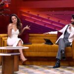 Karan Johar Instagram - This jodi has everyone's hearts 'preeti' melted with their on-screen presence, but on the koffee couch they were as candid as they get!🔥 #HotstarSpecials #KoffeeWithKaranS7, Episode 8 streaming this Thursday 12:00 am only on Disney+ Hotstar. @disneyplushotstar @shahidkapoor @kiaraaliaadvani @apoorva1972 @jahnviobhan @aneeshabaig @dharmaticent