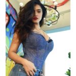 Ketika Sharma Instagram - Wowzaaaahhhaaaaa 😍 clicked by @shazzalamphotography #denimondenim #bodysuit #blueandred #new #fav #hair #flick #my #thing #instagram #love #photooftheday #instagood #beautiful #photography #happy #loveandlight Innov8 Coworking Kurla