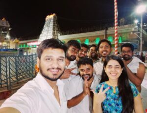 Nikhil Siddhartha Instagram - Wrapped the KIRRAK BUS TOUR up with the Darshan of Lord Tirumala Tirupati Venkateshwara. Such Magic taking his blessings.. need all your blessings too for MARCH 16.. NOW Trailer in the Evening and Pre Release Event tonight