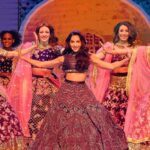 Nora Fatehi Instagram - Performing Arabic Dilbar on stage with @fnaire_official for the annual Caftan 2019 @2mtv Live! It was a pleasure to perform and sing wearing this gorgeous Lehenga by @shantanunikhil on a bollywood themed act in Morocco 🇲🇦🇮🇳 Outfit @shantanunikhil Hair and makeup @marcepedrozo Photographer @mohamedsaadstudio ———————————————— @tizafmohcine @mennani_khalifa @achrafaarab1 @amine_el_hannaoui @bassimbendell @femmesdumaroc_officiel @funandyz