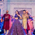 Nora Fatehi Instagram - Performing Arabic Dilbar on stage with @fnaire_official for the annual Caftan 2019 @2mtv Live! It was a pleasure to perform and sing wearing this gorgeous Lehenga by @shantanunikhil on a bollywood themed act in Morocco 🇲🇦🇮🇳 Outfit @shantanunikhil Hair and makeup @marcepedrozo Photographer @mohamedsaadstudio ———————————————— @tizafmohcine @mennani_khalifa @achrafaarab1 @amine_el_hannaoui @bassimbendell @femmesdumaroc_officiel @funandyz