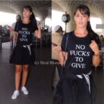 Nora Fatehi Instagram - Mood for life.............💁🏽‍♀️😎👸🏽 papped 📷 @viralbhayani Can you guess where Im flying to? Shirt by @dreamkarts.official #norafatehi #mood #work #fashion #savage #savagemode #goals