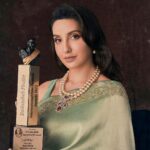 Nora Fatehi Instagram - Thank you so much @dpiff_official for honouring me with the Performer of The Year Award! 😍🔥 it means so much that I’ve been recognised and appreciated for my work and presence! All the bleeding knees, back injuries, bruises,cuts, sleepless nights were all worth it 😅🙌🏽 Im always grateful to my fans and supporters.. this uplifts me and encourages me to do more to create an even bigger impact in the world of entertainment! Cheers to more performance oriented songs and Films, this is the start of my presence in content driven films and performances as an actor now! Lets do this! Next year ill be taking best actress award too... Wait for it 😉😉🙌🏽 @tejasnerurkarr @manekaharisinghani @reshmaamerchant @flavienheldt