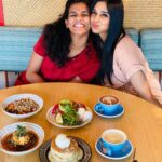 Nyla Usha Instagram - Thanks @aneeseats for capturing our love and your love all together in one frame. @adhipa I can never keep u at one arm distance. Food and Friends always Fun!