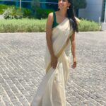 Nyla Usha Instagram - The posey me and the happy me. This year wishing for what's required than abundance. Happy Vishu everyone♥️