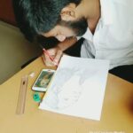 Nyla Usha Instagram - Akhil ♥️ 40 sketches... swipe➡️ Now...how much time would that have taken you... this is soooo overwhelming. I don't even know how to pay back for all this love. And what a talent Akhil👏🏻👏🏻👏🏻 @Akhil.555 Thanks a lot. The best birthday gift ever!