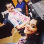 Nyla Usha Instagram - Finally winding up a wonderful dub session with @anilrkmenon @FrancisCDavid for#diwanjimoolagrandprix #waitingtohitthescreens #fingerscrossedforus🤞🏼