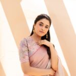 Priyanka Mohan Instagram - Sunlit ☀️ Styled by @shruthimanjari Wearing @anavila_m Jewellery @amrapalijewels Makeup @kalwon_beauty hair @marella_makeupstudio 📸 @kiransaphotography