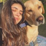 Sanjana Sanghi Instagram - My best friend (who’s clearly too cool for school) & I.🤍 #SnoopDog 🐶👧