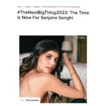 Sanjana Sanghi Instagram - Honoured to be placed alongside these 10 stellar & absolutely inspirational human beings from various different spheres. @vandana.hockey : the first Indian Woman to score a hat-trick in Olympic Hockey History. @vinishaumashankar : our very own teenage environmentalist & green crusader revolutionising the future with her innovation & ideas. And each & everyone of you. Thank you @feminaindia for the encouragement.♥️ Posted @withregram • @feminaindia “I don’t think that success is a destination of any kind, it’s only and solely a journey,” says our Kizie Basu aka Sanjana Sanghi. From dancing on the stage at school to acting on the big screen, she has travelled miles in a short span of time. This Gold Medalist of Delhi University promises that 2022 is going to be a Sanjana-filled year on screen! -- In this issue, Team Femina brings you Gen-Z sparks who we think will shine in 2022! Whether it was content creation, inventions, sports – these incredibly cool people truly are the #NextBigThing2022. . . . @sanjanasanghi96 #sanjanasanghi #dilbechara #rockstar #kiziebasu #mandy #celebs #genz #bollywood #cinema #actors #artist #celeb #celebrity #celebrities #celebstyle #bollywood #films #movies #people #magazine #show #feminaindia 📸: @bharat_rawail
