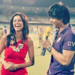 Shibani Dandekar Instagram - A little #ipl flashback! Thank you @charmingbollywood for posting this lovely memory! #srk #season4 ❤️