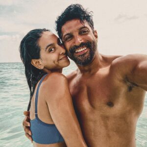 Shibani Dandekar Instagram - To the love of my life, my best friend, my ludo partner ... wouldn’t  know how to be on this journey without you... lucky to have you holding my hand and watching my back through it all .. you are a beautifully talented genius of an artist and the most incredible human I have known .. thank you for being all mine .. happy birthday my Foo 🤍@faroutakhtar