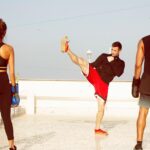 Shibani Dandekar Instagram - 👊🏽 #Repost @drewnealpt #BodyByDrewNeal ・・・ Awesome action shots of a recent training session with @shibanidandekar and @faroutakhtar shot for @vogueindia Pic credit @abheetgidwani Link to the full interview is in my bio #training #boxing #fighting #exercising #interview #article #vogue #toofan #bollywood #health #fitness #punch #box #sparring #padwork #skipping #india #mumbai #coach #dreanealpt #trainer