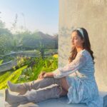 Tridha Choudhury Instagram - “I want you always to remember me. Will you remember that I existed and that I stood next to you here like this ? “… #murakami 🍀 @vivedawellnessvillage 🍀 Suede boots by @saintgworld 🍀 #travelwithtridha #travelmore #travelcommunity #travelindia #hotelsandresorts #hotelsoftheworld #hotelsofindia #nationaltourismday