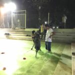 Varshini Sounderajan Instagram - The cameraman isn't thinking about whether you're good that day. He's too busy worrying about what he has to do. He was there in water for more than 4 hours! Ur awesome #vinay #dedication #DOP #hardworker #nightshoots #pelligola #webseries