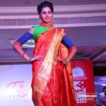 Varshini Sounderajan Instagram – #showstopper #trishatrends #sareelove