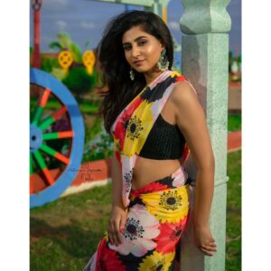 Varshini Sounderajan Instagram - The most happiest phase of my life♥️

Costume @navya.marouthu 
Makeup @makeupartistspandana 
PC @v_capturesphotography