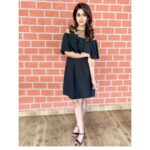Varshini Sounderajan Instagram - Wearing @justlikethatbyanju for a show in #starsports1telugu #cricketcinema