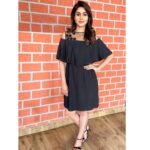 Varshini Sounderajan Instagram - Wearing @justlikethatbyanju for a show in #starsports1telugu #cricketcinema