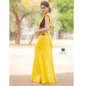 Varshini Sounderajan Instagram - Wishing you all a very happy Ugadi Tune into #etv now.. wearing @divya_varun_official for #sudheergadipelligola Styling @dhiyuu Makeup n hair @emraanartistry PC @chinthuu_klicks