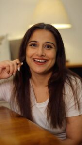 Vidya Balan Instagram - As you can see, I am clear about my snack choices!
