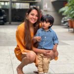 Anita Hassanandani Instagram - Just another day with my munchkin! Wearing @stylejunkiie