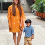 Anita Hassanandani Instagram - Just another day with my munchkin! Wearing @stylejunkiie