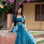 Bhanu Sri Mehra Instagram - ❄️ #bepositive #halfsaree #love #bhanusree🔥❤️ #telugupilla #hybridpilla