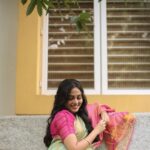 Bhavani Sre Instagram - Saree: @thepallushop Photography: @kanmaniphotography Make-up: @suganthi.themua Hair: @zuci.hairnmakeup Stylist: @style.with.kr Jewellery: @rimliboutique Blouse: @talesofthayal