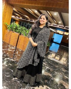 Chandini Sreedharan Instagram - Happy Uthradam 🌸 

Photography - @vishnuprasadsignature 🪨⭐️
Coordination - @sanif_uc_gram 
Location - @rossittawoodcastle 
Outfit - @kukunthadesignerboutique 
Jewelry - @parakkat_jewels 
Assisted By - @elysh_makeover

#HappyOnam #Onam #Onam2022
