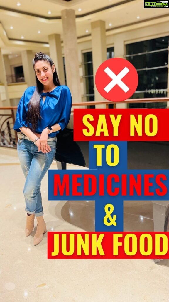 Gurleen Chopra Instagram - KI TUSI V JUNK FOOD TE MEDICINES BAHUT JIADA KHANDE HO ?