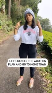 Harija Instagram - Home town 🥰 Coonoor is my kinda vacation😘 #love