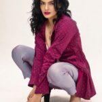 Kalpika Ganesh Instagram - When you pair up An ageless jacket and timeless trouser. Shop at @saja_official.in MUH - @stylingbyavantisha Photography- @karteeksivagouni #bysaja #fusionwear #bossy #hot #womensfashion #trending #fashion