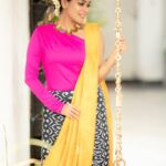 Keerthi shanthanu Instagram – 💖💛🖤
This look was totally created & styled by my favourite @rajianand 💛I’ve always admired ur talent & unique sense of dressing 💖 
Jewellery : @rajianand 
Saree & top by @_.rubeenavogueofficial._ @rubyafroz80 who customises  everything to your choice💖
Photography : One man who can click classic pics in the snap of a finger  @camerasenthil anna 💖
Thank u @vama_moirangthem for draping the saree so well & for the hairdo💛

All set for an #event 💖 
#host #shero #awards