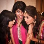 Nikita Dutta Instagram – How boring a wedding would be with nothing to gossip about! Pretty much in action it seems 😂🙈 #ThrowBack #CaughtOnCamera #BridesMaids @lakshmijayaraj @vazda.m