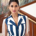Nikita Dutta Instagram - Got some stripes on 💙🤍💙🤍 . . . . HMU: @nidhiagarwalmua 📸: @shootwithsurya Outfit: @ombrello_official Styled by: @kareenparwani Team: @styledbyanuja @suvidhiijainn @_tanisha.jain Shoes: @stellamccartney Managed by @yaminichander