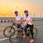Nikita Dutta Instagram - This morning was great! We cycled almost 40km in the city at the best time of the day. Thank you for being a part of my madness @jaferalimunshi @rizwanbachav 13.11.2022 💕🦄