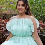 Pujita Ponnada Instagram - Just a cutesy look in this outfit by @thevoguenaari 🧚🏻‍♀️ Clicked by @vclicksphactoryofficial Styling @salonij676 Makeup @aayushisinhamakeup Hairstylist @gadwalmounika #pujitaponnada #love #happiness #actor #goodmorning