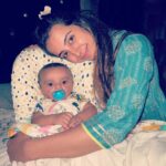 Sanjjanaa Instagram - How I make my baby sleep .. video out now on my you tube - @sanjjanaagalraniofficial . Also follow @princealarik on fb & insta ❤️ Karnataka, Bangalore