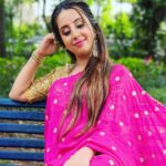Sanjjanaa Instagram - Beautiful #ranipink saree flaunted by the Galrani 😍 you must Chq out the collections of @sakhi_online_store ❤️ @anupama_makeoverartistry 💄 @ss_makeover_by_suha 👱‍♀️ ##instamom #instababy #indianactress #princealarik #princealarik #justborn #indiancelebrity #indiancelebrities #momtobe #sanjjanaa #sanjanagalrani #sanjana #sanjjanaagalrani Bangalore, India