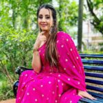 Sanjjanaa Instagram - Beautiful #ranipink saree flaunted by the Galrani 😍 you must Chq out the collections of @sakhi_online_store ❤️ @anupama_makeoverartistry 💄 @ss_makeover_by_suha 👱‍♀️ ##instamom #instababy #indianactress #princealarik #princealarik #justborn #indiancelebrity #indiancelebrities #momtobe #sanjjanaa #sanjanagalrani #sanjana #sanjjanaagalrani Bangalore, India