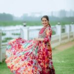 Sarayu Mohan Instagram - A happy dress indeed🥰 Wearing @denairaboutique ♥️ Click @_story_telle__r