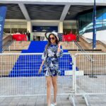 Smriti Khanna Instagram - Oh Cannes! 👗 @mandirawirkhq 👡 @gucci 👜 @prada 🕶️ @danielwellington Cannes, France