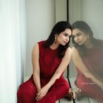 Tanvi Ram Instagram - ♥️ Photography - @athul_krishna________ Costume - @korvaiindia MUA - @jo_makeup_artist Styling - @keepitstylish_by_ammu #red #tanviram #instagood #instagram #instafashion #instadaily #happy