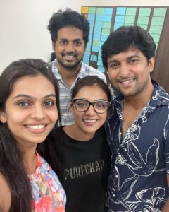 Tanvi Ram Instagram - Loooong post!😁

After one beautiful journey I had being a part of AnteSundaraniki, writing this knowing a post would be really less to express how happy I am☺️

First of all thank you @vijaya_kumar_paluri for suggesting me in antesundariniki. I like the way we transformed from ‘Are you the vijay who called me?’ - to - you sweating to teach me telugu - to - being one of my good friend now:)☺️

@nameisnani - Have always admired your work and am so proud to be part of your movie.☺️
@nazriyafahadh - You have been one amazing sister😘 I ll miss the fun we had at set.
@simply.nadiya - How smoothly I admired your beauty and seeing you perform right in front of me was unforgettable experience.
Most of all thank you @vishnuviv for trusting me with Pushpa♥️ I hope I haven’t let you down:)
Importantly, @mythriofficial - I havent felt away from home. Thats how I have been treated there☺️
@rohinimolleti @arunabhikshu #Nareshgaru #perumalsir - We are one strong lovely family now:)
#Anilyerneni - Thank you♥️
#Divya - Thank you for making my work half easier by translating everything for me😁
And the entire crew for being the most supporting crew♥️
@radhapoosala @dinesh_puranam @sachwin_r @anilkumar_karella @contact_sheets  @_keerthisurya_ @vickey__ma @instakadhai @oddphysce @nikethbommi @pallavi_85 

Most of all my cool parents and brother for being my biggest support🤗♥️

#happydays #memories #tanviram #antesundaraniki