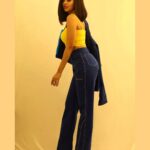 Tejasswi Prakash Instagram - No matter what life throws at you, keep smiling 😁 . . . Styledby: @stylebysugandhasood Wearing @clapback.in @rushalijain28 @s_tanvi Heels: @zara Clickedby: @iqbal_ahmed_photography
